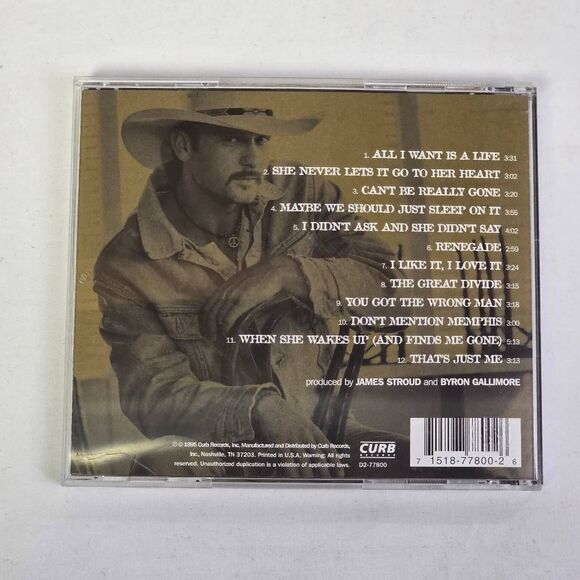 Tim McGraw All I Want CD Album Pre-owned - Picture 3 of 3